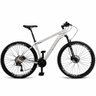 Bicicleta Unisex 19" Aro Aero 29 24v Freios a Disco Suspensão 80mm Guidão Curvo Branco/grafite - 1