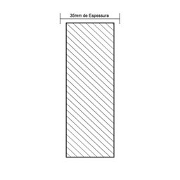 Kit Porta Madeira 1,10x2,10m Primer + Trilho Correr 2,20m Natural + Brinde - 7