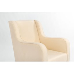 Poltrona de Amamentação com Balanço Suede Bege - Lahome Decor - 2