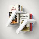 Ver imagem 1 de Kit 2 Prateleiras de Livro Organiza Revista Quarto Sala Elegante