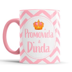 Caneca Convite Madrinha de Batismo Dinda