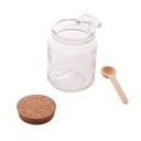 Ver imagem 2 de Porta Tempero de Vidro C/Tampa Rolha e Colher Bambu 240ml Lyor