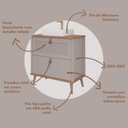 Ver imagem 4 de Gabinete para Banheiro com Cuba Mily Espresso Móveis Bege/Cappuccino