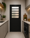 Ver imagem 1 de Porta Basculante Lambril Preto 210x90 Lado Direito