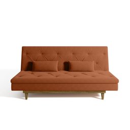 Sofá Cama 3 Lugares em Suede Tokio Yescasa - 5