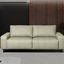 Ver imagem 1 de Sofá 3 Lugares 200cm Miami Couro Tiza Legítimo