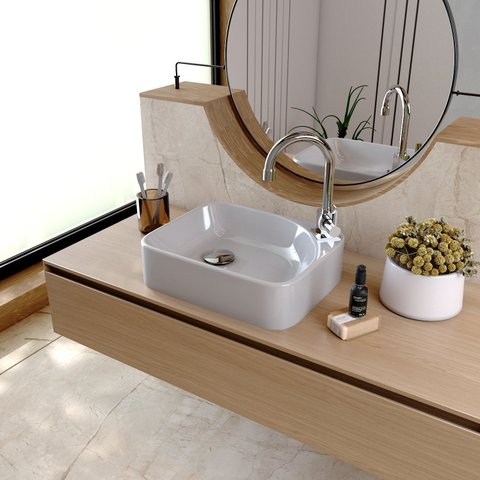 Cuba de Apoio para Banheiro Gross Ro36 Retangular