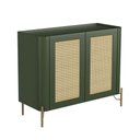 Ver imagem 2 de Buffet Bend 99 cm Porta Sextavada Incolar Musgo com Pé Dourado