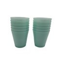 Ver imagem 1 de 10 Copos Bicolores Cozinha Suco Conjunto de Copos Verde com Branco Dehaus Rosa