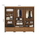 Ver imagem 6 de Closet Modulado 3 Peças 3 Gavetas Smart Versatile Espresso Móveis