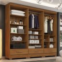 Ver imagem 1 de Closet Modulado 3 Peças 3 Gavetas Smart Versatile Espresso Móveis Bege/Cinamomo