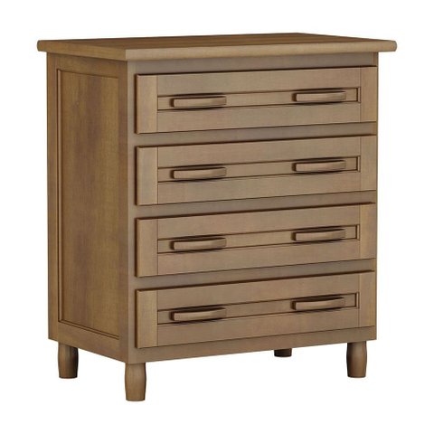 Cômoda Imbuia 4 Gavetas Madeira Maciça Pinus - Cavazotto 1103IM