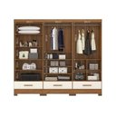 Ver imagem 7 de Closet Modulado 3 Peças 3 Gavetas Smart Versatile Espresso Móveis