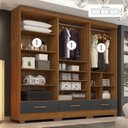 Ver imagem 2 de Closet Modulado 3 Peças 3 Gavetas Smart Versatile Espresso Móveis Bege/Cinamomo/Chumbo