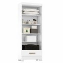 Ver imagem 3 de Closet Modulado 2 Peças 2 Gavetas Smart Versatile Espresso Móveis Branco
