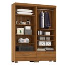 Ver imagem 3 de Closet Modulado 2 Peças 2 Gavetas Smart Versatile Espresso Móveis Bege/Cinamomo