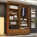Ver imagem 1 de Closet Modulado 2 Peças 2 Gavetas Smart Versatile Espresso Móveis Bege/Cinamomo