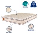 Ver imagem 4 de Colchão King Size 193x203x30 Bali Prorelax Molas Ensacadas Pillow Top Duplo - Bege