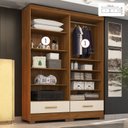 Ver imagem 2 de Closet Modulado 2 Peças 2 Gavetas Smart Versatile Espresso Móveis Bege/Cinamomo/Off White