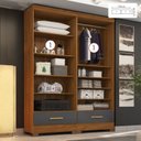 Ver imagem 2 de Closet Modulado 2 Peças 2 Gavetas Smart Versatile Espresso Móveis Bege/Cinamomo/Chumbo