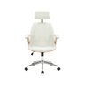 Cadeira de Escritório Presidente Giratória com Apoia Cabeça Office Lisboa - 4