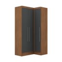 Ver imagem 3 de Guarda-roupa Modulado Viena 3 Portas 4 Gavetas 2 Peças Espresso Móveis