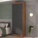 Ver imagem 6 de Guarda-roupa Modulado Viena 3 Portas 4 Gavetas 2 Peças Espresso Móveis