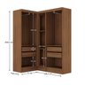 Guarda-roupa Modulado Viena 5 Portas 4 Gavetas 3 Peças Espresso Móveis - 4