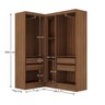 Guarda-roupa Modulado Viena 5 Portas 4 Gavetas 3 Peças Espresso Móveis - 4