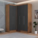 Ver imagem 1 de Guarda-roupa Modulado Viena 5 Portas 4 Gavetas 3 Peças Espresso Móveis