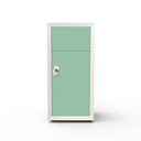 Ver imagem 2 de Lixeira Fast Food 70 Litros Aço - Nk 2001 Nilko Armários Verde Claro