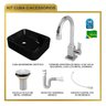 Kit Cuba Ro36 Cross com Torneira Luxo e Válvula Metal com Sifão e Flexível - 10