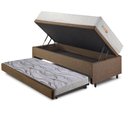 Ver imagem 4 de Bicama Box Baú Linho 88x188 com Colchão Ecoline D33 Ecoflex