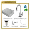 Kit Cuba Ro36 Cross com Torneira Luxo e Válvula Metal com Sifão e Flexível - 10