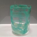 Ver imagem 3 de Vaso Decorativo Enfeite Casa Vidro 22x16x16cm Verde