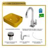 Kit Cuba Ro36 Cross com Torneira Luxo e Válvula Botão com Sifão e Flexível - 10