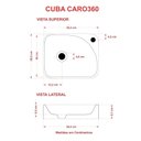 Ver imagem 5 de Kit Cuba Ro36 Cross com Torneira C50 e Válvula Abs com Sifão e Flexível