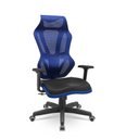 Ver imagem 1 de Cadeira Plaxmetal Gamer Vizon Dz Encosto Tela Azul Mecanismo Relax System