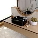 Ver imagem 1 de Kit Cuba Ro36 Cross com Torneira Luxo e Válvula Botão com Sifão e Flexível