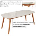 Ver mais imagens de Sala de Jantar Mesa 180x80cm Tampo em MDF com Vidro 6 Cadeiras em Linho Ceci Yescasa Marrom/Marromis