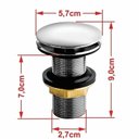 Ver imagem 7 de Kit Cuba Ro36 Cross com Torneira Luxo e Válvula Click com Sifão e Flexível
