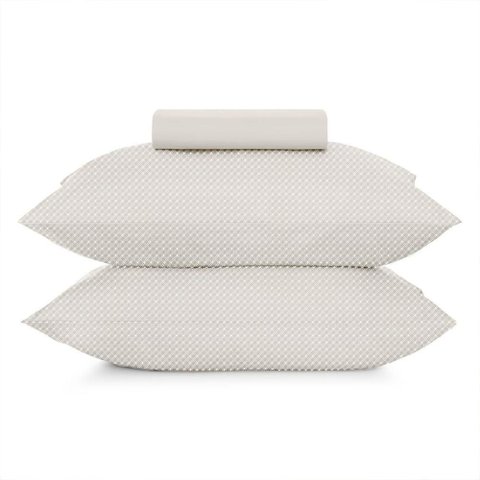 Jogo de Cama Simples Casal Altenburg Toque Acetinado Slim Porcelana