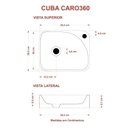 Ver imagem 5 de Kit Cuba Ro36 Cross com Torneira Luxo e Válvula Click com Sifão e Flexível