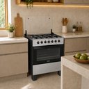 Ver imagem 2 de Fogão a Gás Delicato 6 Bocas com Forno 84 Litros Mesa em Aço Inox com Tampa de Vidro Clarice