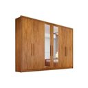 Ver imagem 1 de Guarda Roupa 6 Portas (2 C- Espelho) e 8 Gavetas Rizon-linea Cumaru - Novo Horizonte