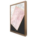 Ver imagem 3 de Quadro Decorativo Caixa Geométrico Mármore Tacolado Moldura Caixa 3cm Madeira sem Vidro 40 X 60cm