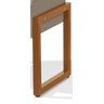 Puff Retangular 59cm Decoração Sala Recepção Reforçado Pes Dourado Cor:areia - 4
