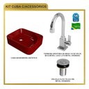 Ver mais imagens de Kit Cuba Ro36 Cross com Torneira Luxo e Válvula Botão