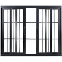 Ver imagem 1 de Vitro de Aluminio 4 Folhas com Grade Linha Premium:1,20 X 1,50/preto