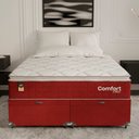 Ver mais imagens de Cama Box Baú Queen + Colchão Comfort Class Pillow Top Vinho/suede Vinho